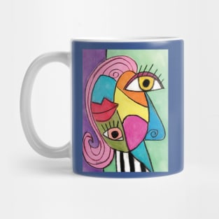 Abstract Face Colorful Mug